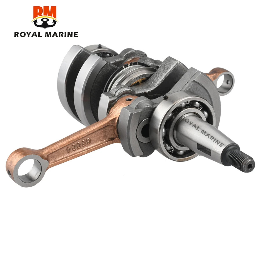 6B4-11400-00 CRANKSHAFT ASSY For Yamaha 2 Stroke 9.9HP 15HP Outboard Parsun T15D 6B4-11400