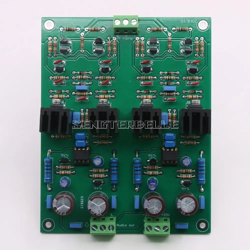 Сборная двухканальная плата предусилителя HiFi чистого класса A, аудиоплата предварительного усилителя DOA33
