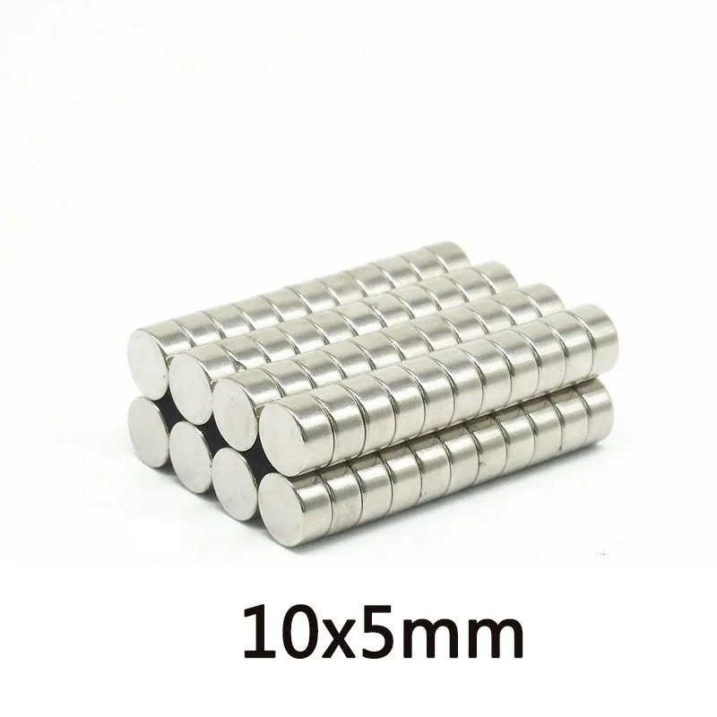 

20/50/100 pcs 10x5 mm Powerful Neodymium Disc Magnets 10mmx5mm Search Diameter Magnet 10x5mm Round Magnets 10*5mm