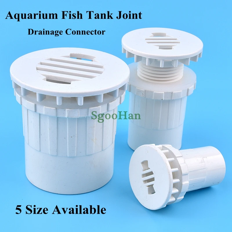 

2~20pcs ID 20~50mm PVC Pipe Straight Aquarium Fish Tank Joint Home DIY Water Supply Tube Drain Fittings Drainage Connectors