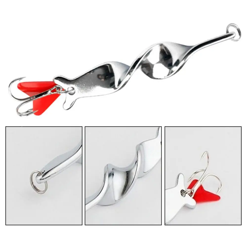 Rotating Zinc Alloy Spinner Hard Baits Fishing Lure Fish Tackle Tools Accessory  Fishing Lure