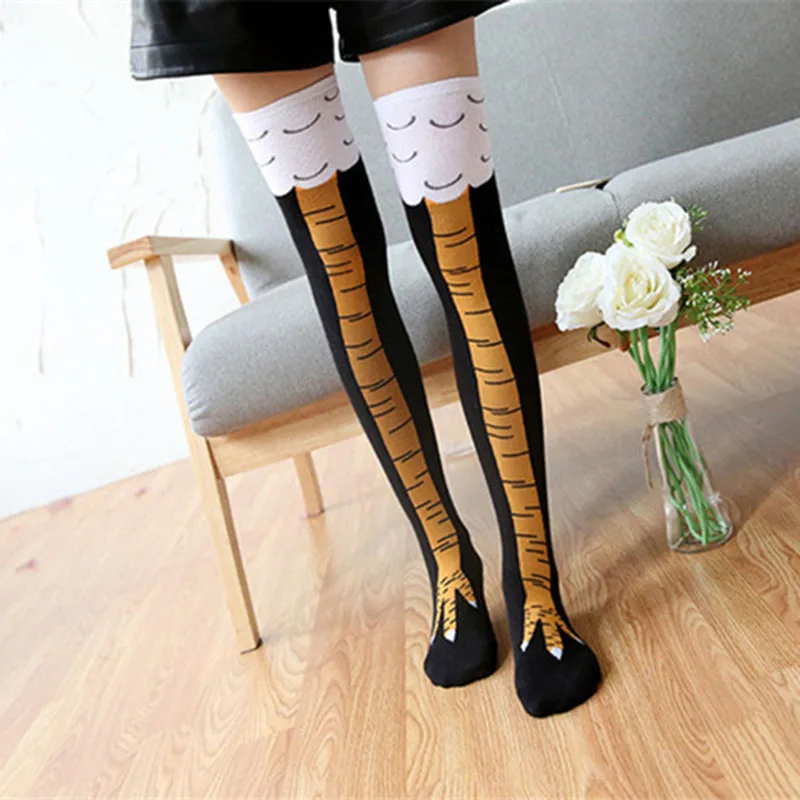 Chicken Feet Socks Over The Knee Thigh Socks Fashion Socks Long Tube Over The Knee Socks Female Color Socks