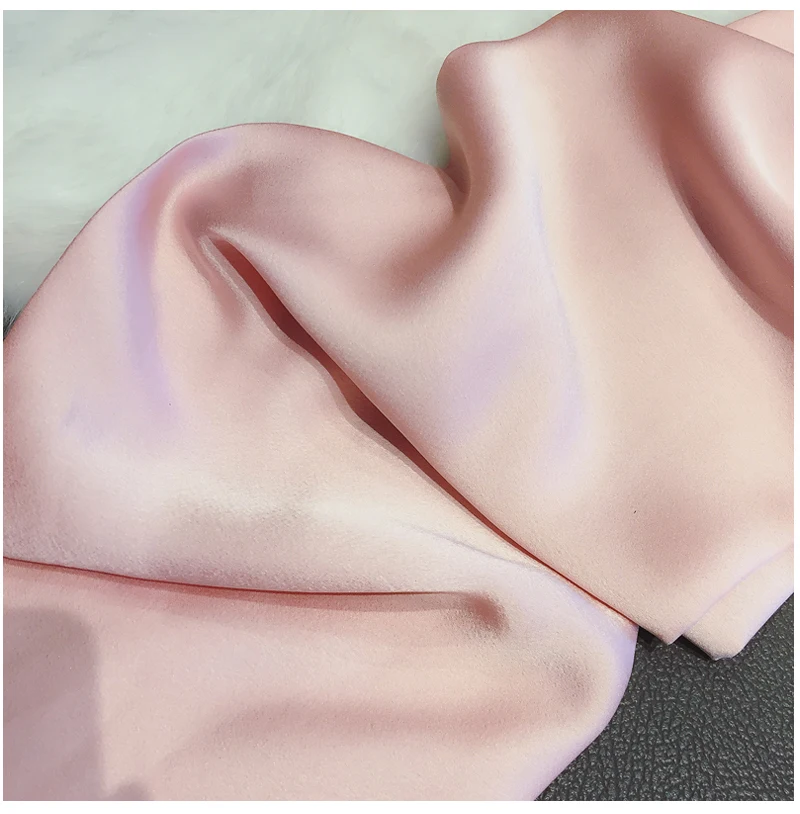 18CMX145CM Pure Spring Autumn Long Silk Neckerchief For Laides Soft Satin Business Women\'s Neck Scarf Jersey Scarf Travel Belt
