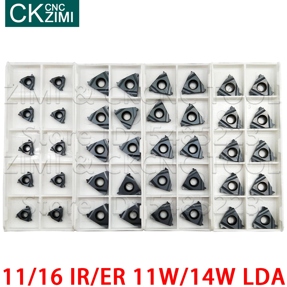 11IR 16IR 16ER 11W 14W LDA Indexable Insert Threading Blade CNC Lathe Turning Tools Carbide Insert for stainless steel and steel