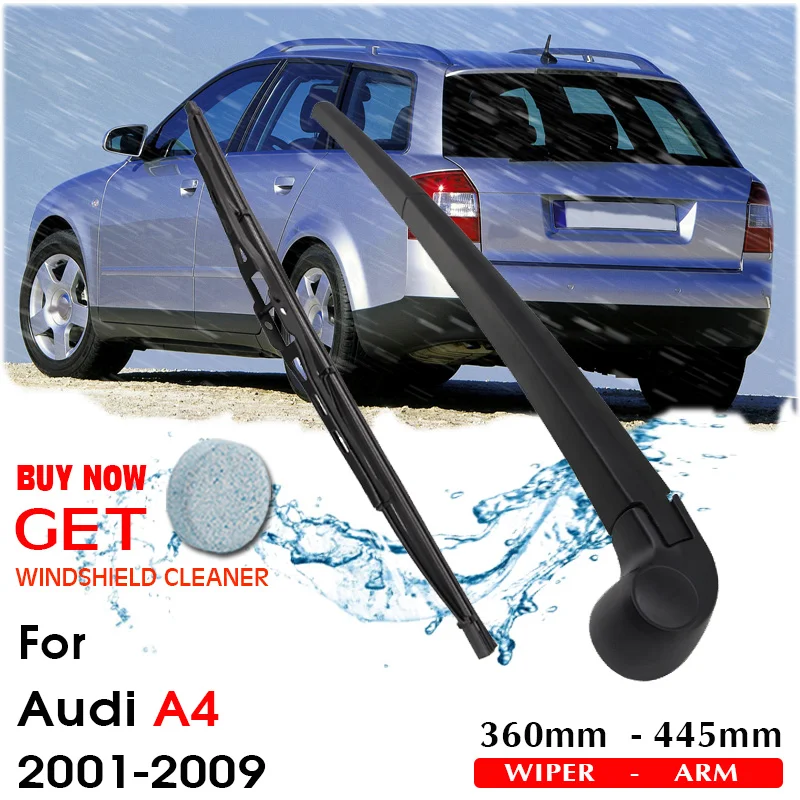 Car Wiper Blade Rear Back Window Windscreen Windshield Wipers Auto Accessories For AUDI A4 Hatchback 360mm 2001-2009