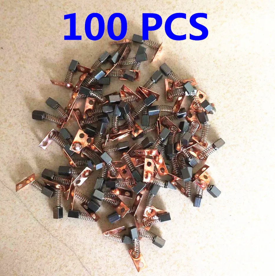 

100pcs Carbon brushs strong 210 90 204 Replace 102 105L handle carbon brush strong Electric Manicure Drill Accessory