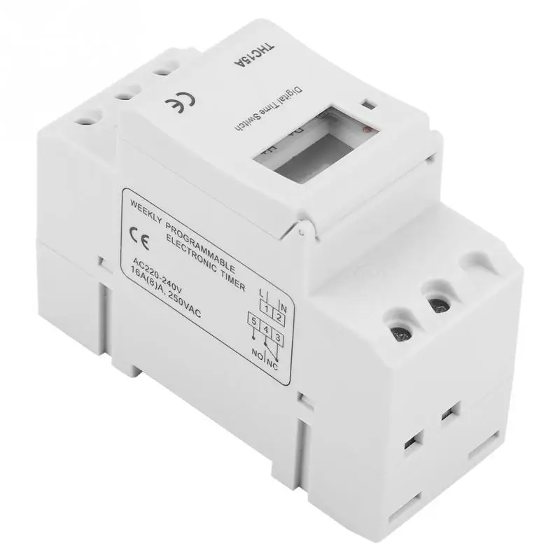 THC-15A DIN RAIL DIGITAL programmabile timer time switch 220VAC 16A time switch timer time 220v Time relay THC-15A