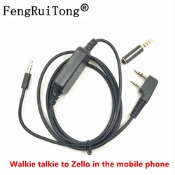 BaoFeng – câble d'interface Audio pour téléphone portable Android et iOS, Zello-k1, pour UV5R UV-82, KENWOOD WOUXUN TYT