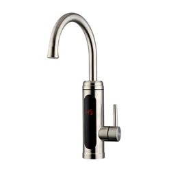 TINTON LIFE 220V 3000W Electric Instant Heater,Supply Hot and Cold Water,Stainless Hot Water Tap with LED Digital Display for Ho