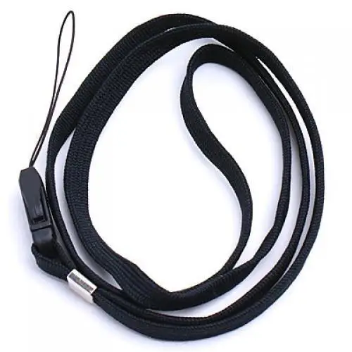 16 Inch Neck Strap/Cord Lanyard for Mp3 MP4 Cell Phone Camera USB Flash Drive ID Card--Black