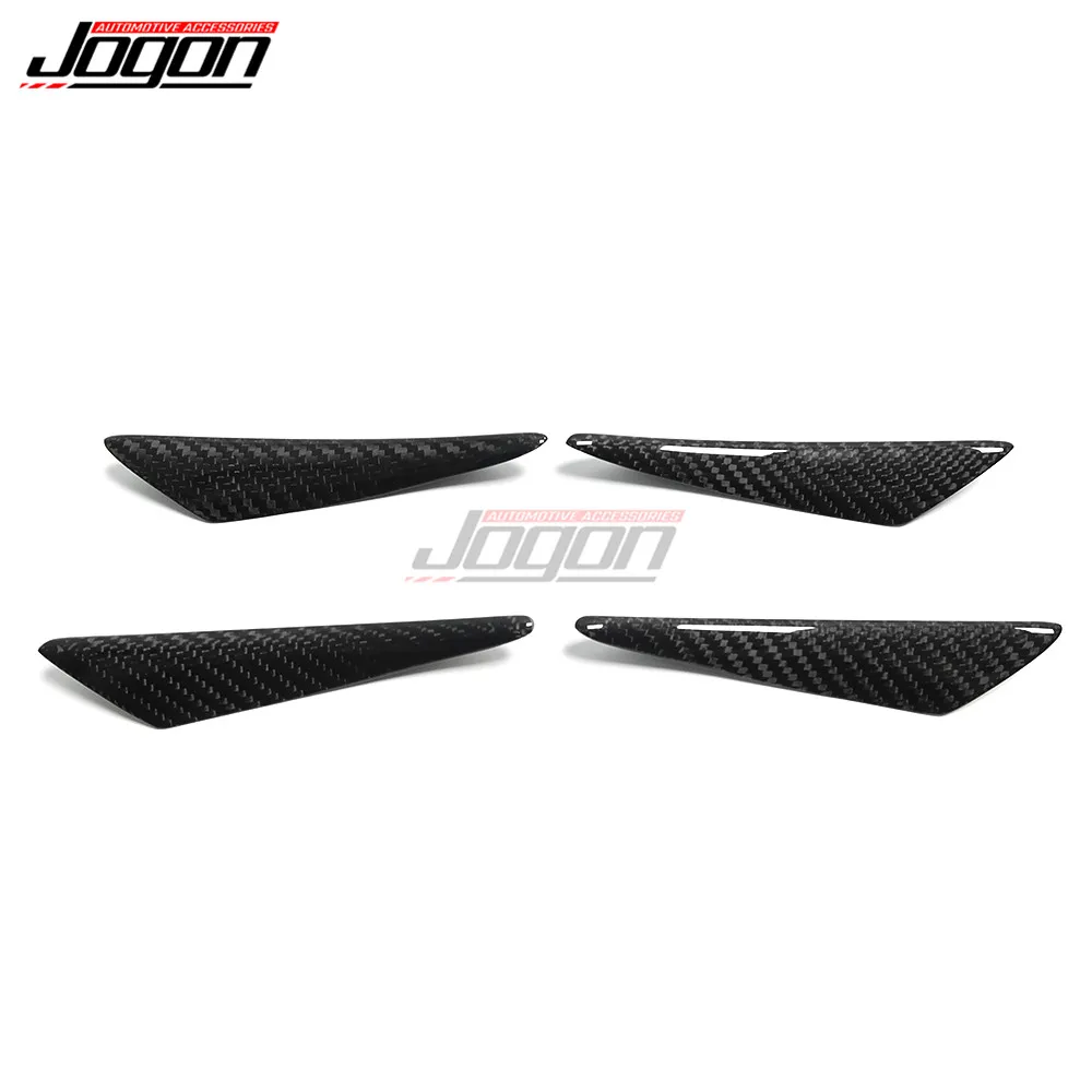 4pcs Front Bumper Lip Splitter Spoiler Canard Valence Stickers For BMW 1 3 5 7 Series X1 X3 X5 X6 M2 M3 M4 Car Accessories