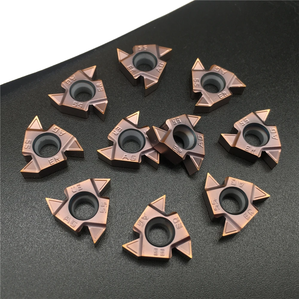 16ER M AG55 FT1125 Carbide Sisipan Kualitas Tinggi Benang Mengubah Alat Alat Pemotong Lathe Dog Cutter CNC 16ER AG55
