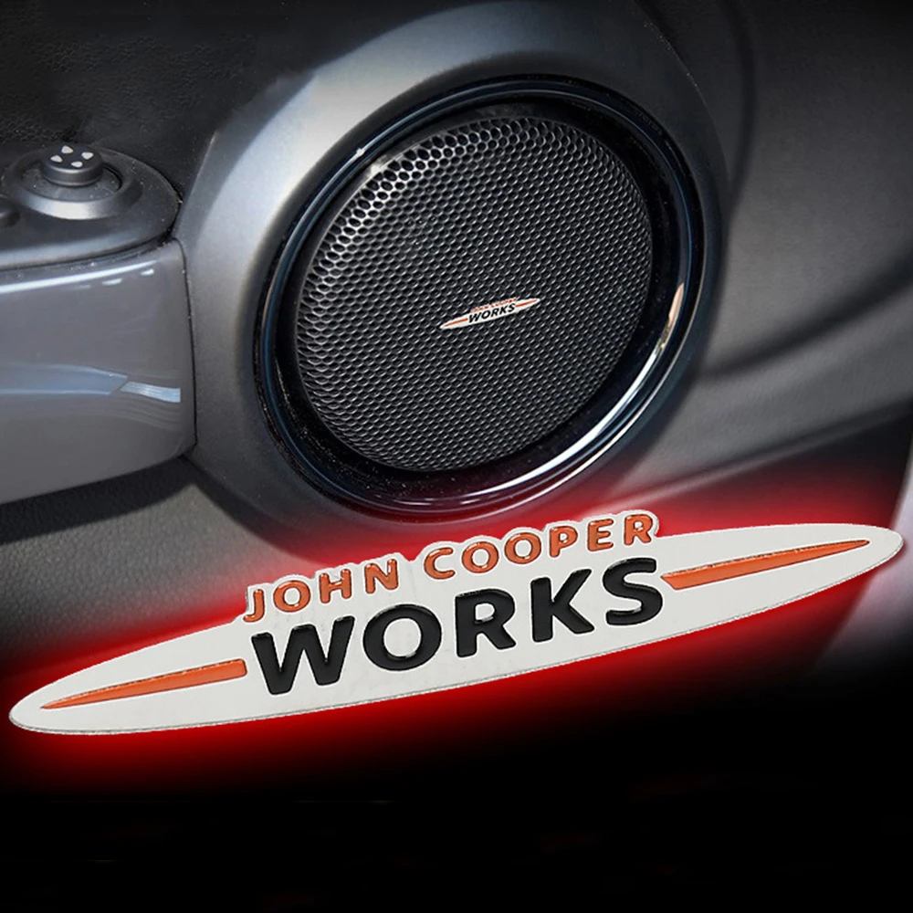 John Cooper Works Stickers Decals Metal Decoration For Mini Cooper JCW S R55 R56 R61 Paceman F54 F55 F60 Countryman Accessories