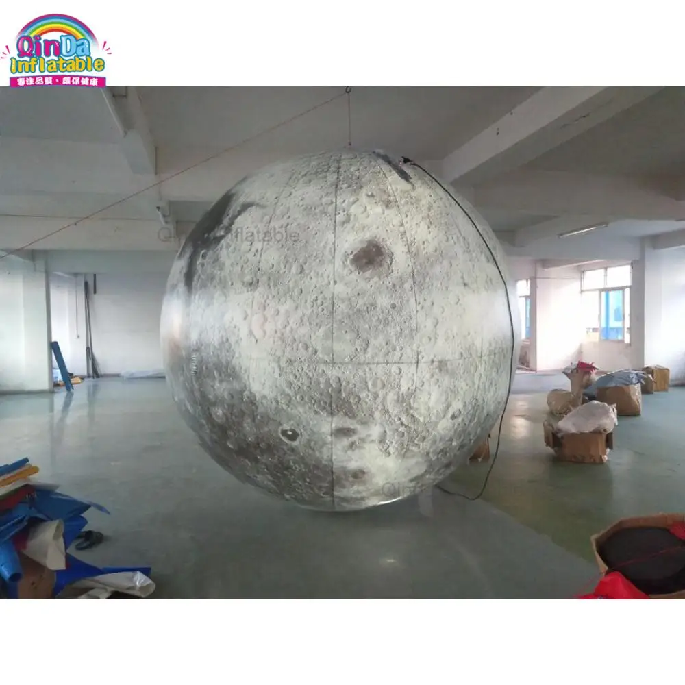 Balloon Hot Air Ground Planet Globe Inflatable Led Moon For Advertising & Show