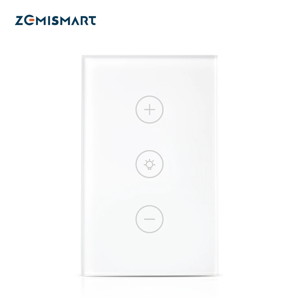 

Zemismart US Dimmer Swith Touch Switch Work with Alexa Google Home Support Timer Brighter Control Home Automation