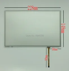 10.1 inch resistive touch screen 228X148 touch glass 16:10