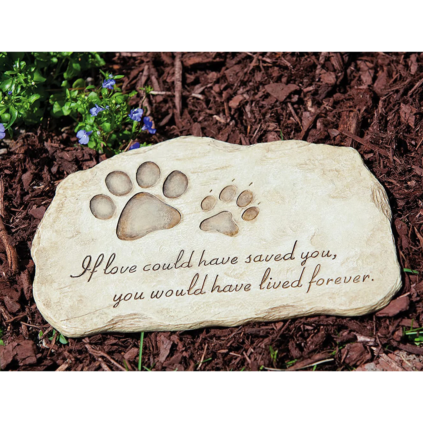 Pet Memorial Stone Outdoor Dog Grave Marker Cat Garden Tombstone Headstone Decorative Sympathy Remembrance Pet Loss Gift