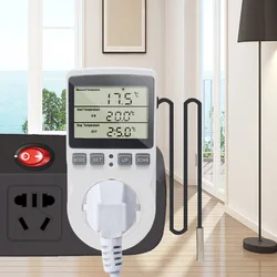 KT3100 KT3200 Thermostat Digitale Temperatur Controller Steckdose Timer Schalter Sensor Heizung Kühlung 16A 220V für Wärme Matte