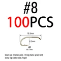 100 piezas Tamaño 8