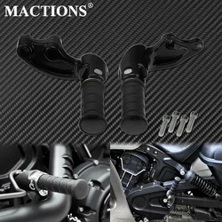 2Pcs Motorcycle Passenger Foot Pegs Footrest Mounting Bracket Rear Footpegs Pedal For Indian Scout Bobber 2018-2020 Scout Sixty