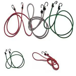 1.5M 1 Stretch Car Luggage Roof Rack Strap Hooks Elastic Bungee Cords Hooks Lightweight Bikes Rope Tie