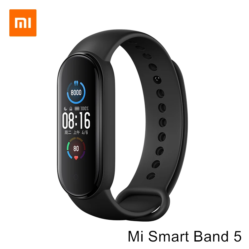 

Оригинальный Xiaomi Mi Smart Band 5 браслет Miband 5ATM водостойкие магнитные часы с цветным дисплеем для мониторинга здоровья