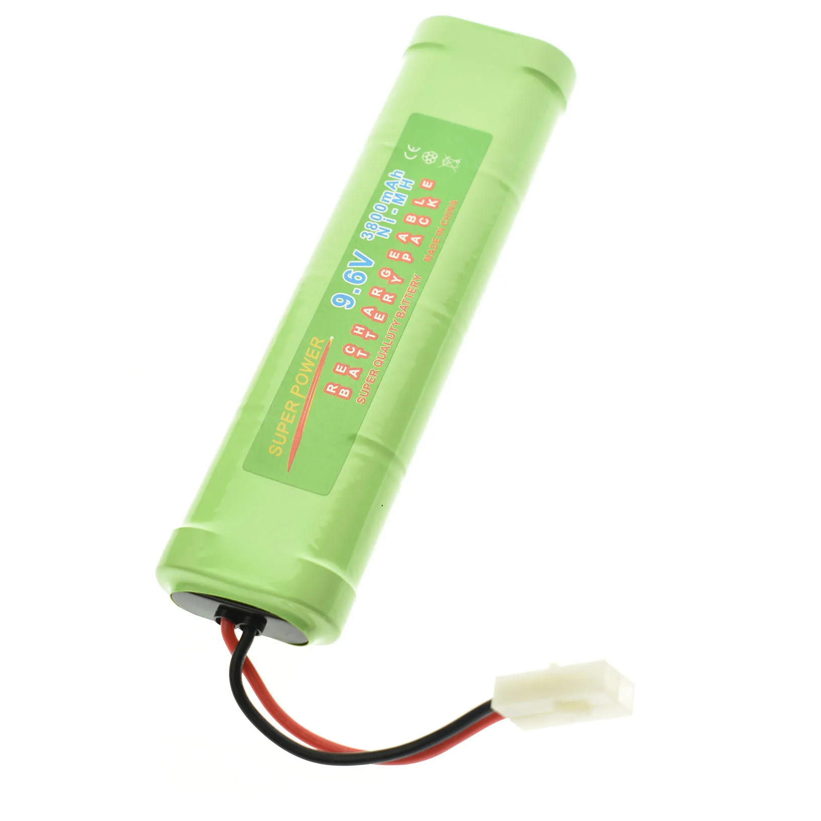 1x9.6V NiMH 3800mAh แบตเตอรี่ชาร์จแพ็ครถ Tamiya Plug