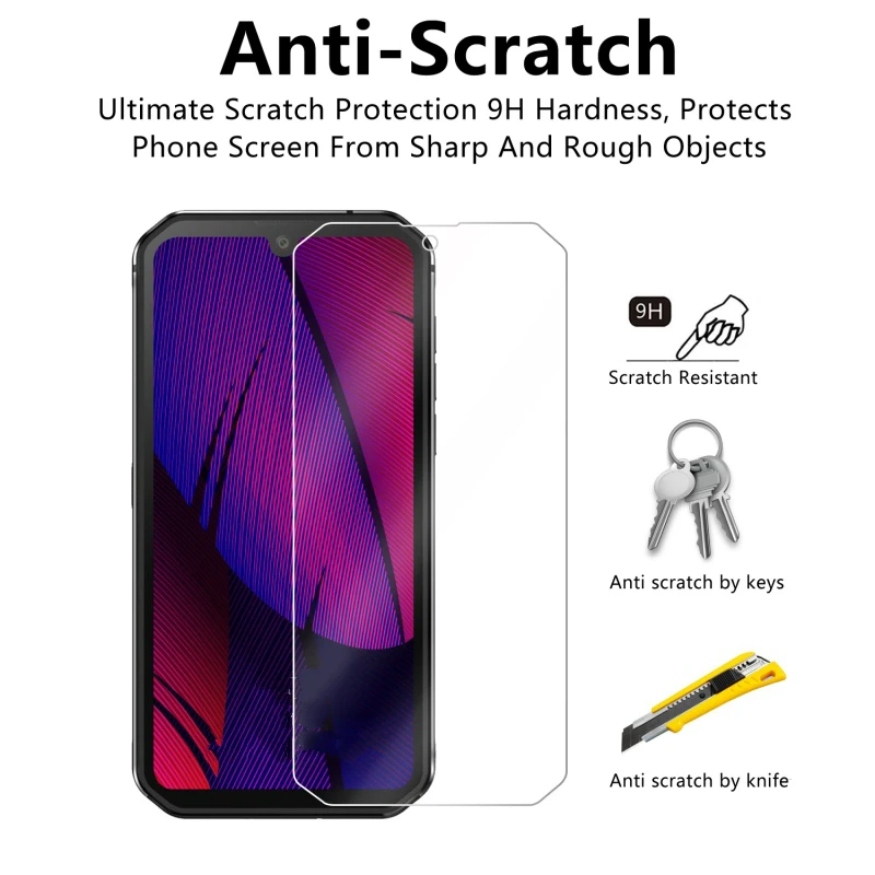 For Ulefone Armor 9 9E Armor9 Armor 8 X8 8i X8i Tempered Glass For Armor 9 2.5D Screen Protector Film For Ulefone Armor 9E X8 8