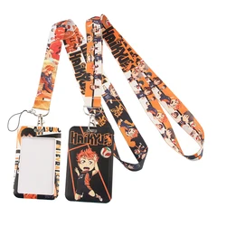 YL679 Japanese Anime volleyball Badge Holder ID Card Lanyards Mobile Phone Rope Key Lanyard Neck Straps Keychain Accessories