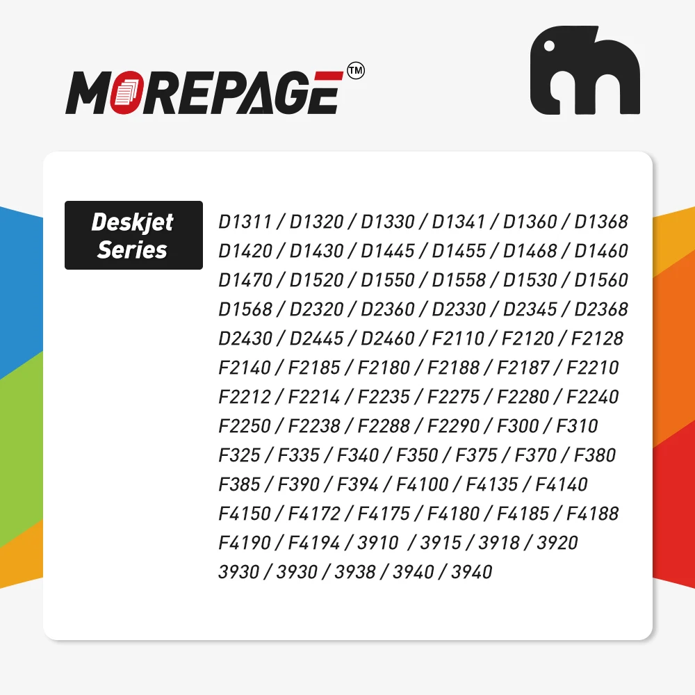 MorePage Replacement Ink Cartridge For HP21 22  HP 21XL For Deskjet F2180 F2200 F2280 F4180 F300 F380 D2300 Printer