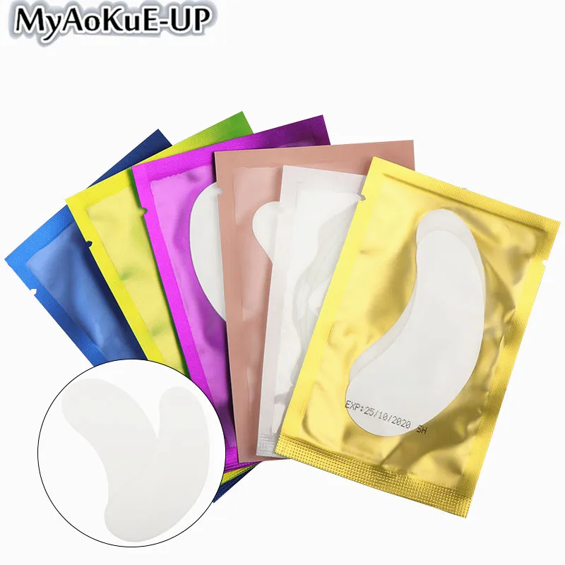 100 Pairs Eye Patches For Eyelash Extension Under Eye Paper Patches Disposable Eye Tips Sticker Wraps Make Up Tools Eyelash Pads