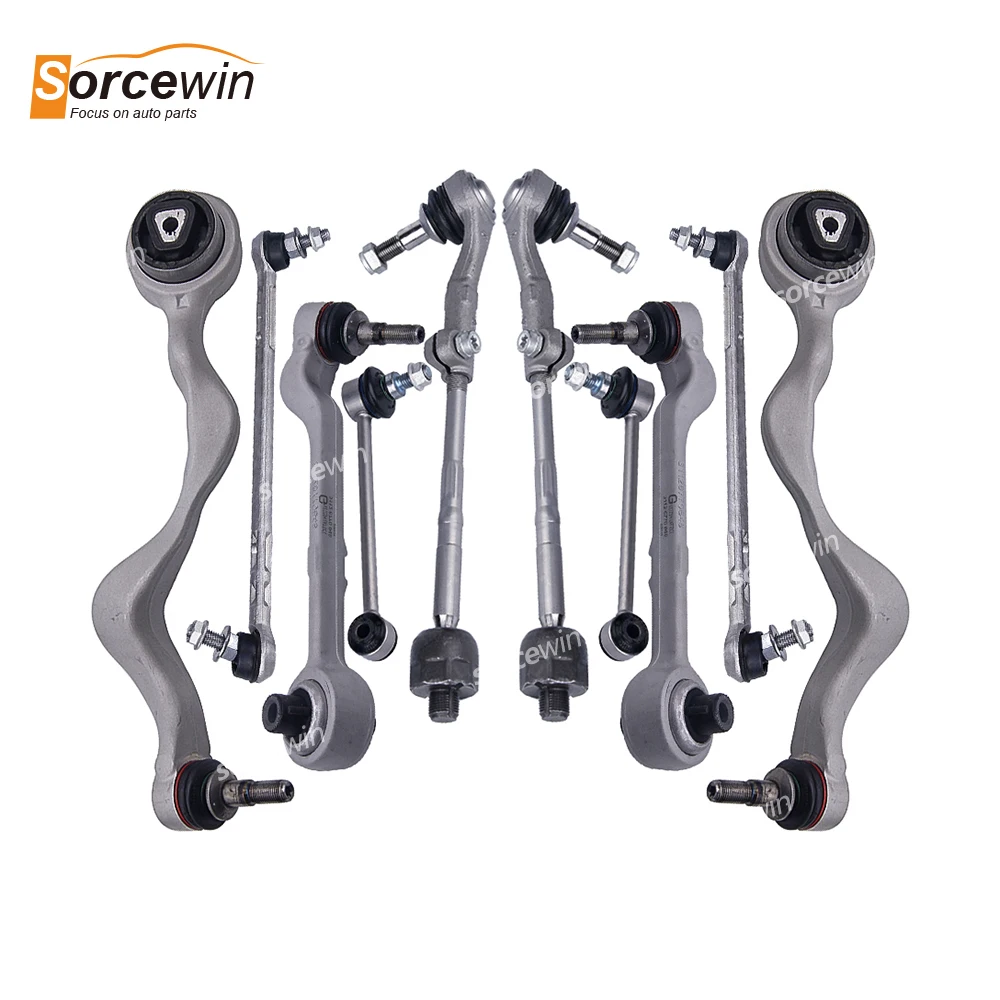 Auto Parts Car Front Suspension Parts 10 Pcs Control Arms Kit Ball Joint Assembly For BMW 3 Series E90 2WD 320i 128i 31126770849