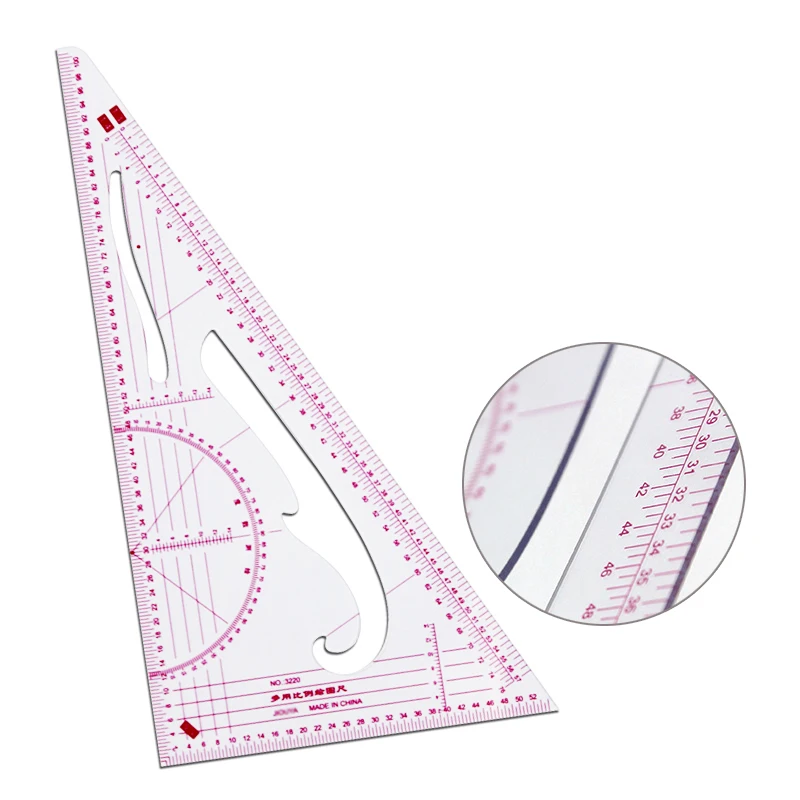 3220 plate-making, fine arts, multi-functional scale triangular printing ruler sizing ruler learning clothing scale