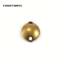 Countbass 황동 마이크로 연어 낚시 스푼 블랭크, 배스 파이크 루어 미끼, 크기 1/16oz, 50 개