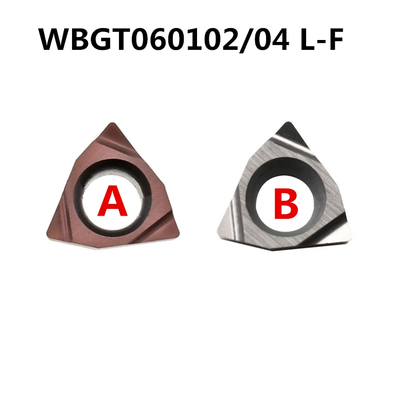 10 шт., карбидные вставки WBGT060102