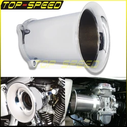 Air Filter Interface Cup Horn Velocity Stack Billet Aluminum Velocity Stack For Harley Chrome Velocity Stacks Cv Carburetor