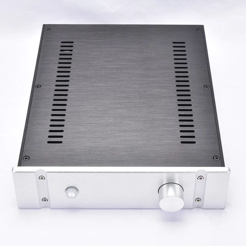 KYYSLB 260*70*311MM DIY Box 2607B All Aluminum Amplifier Chassis Case Preamplifier Chassis Amp Enclosure Housing  with Louvers