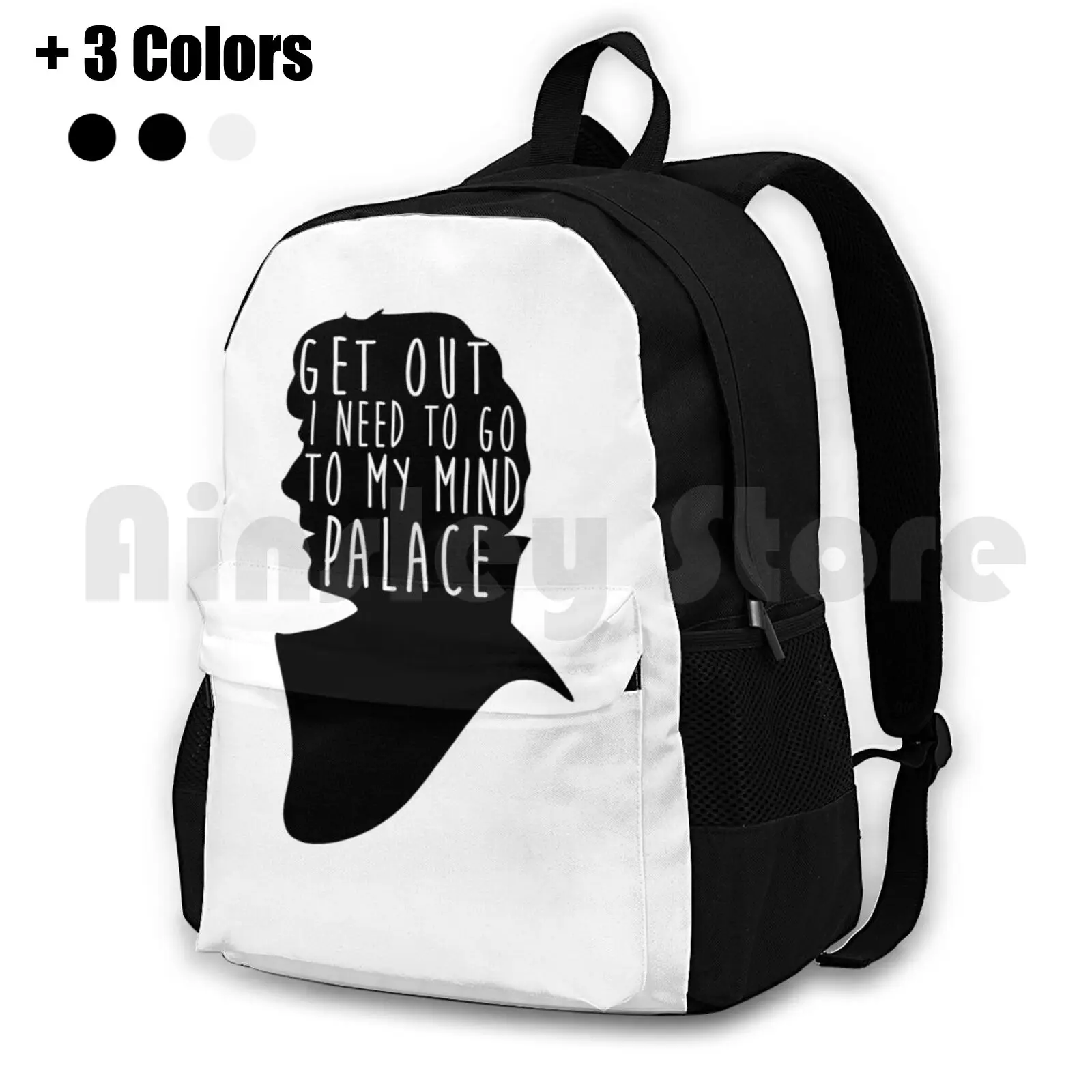 Get Out I Need To Go To My Mind Outdoor Hiking Backpack Riding Climbing Sports Bag Mind Keepout Keep Out Tvshow Tv Show Quote