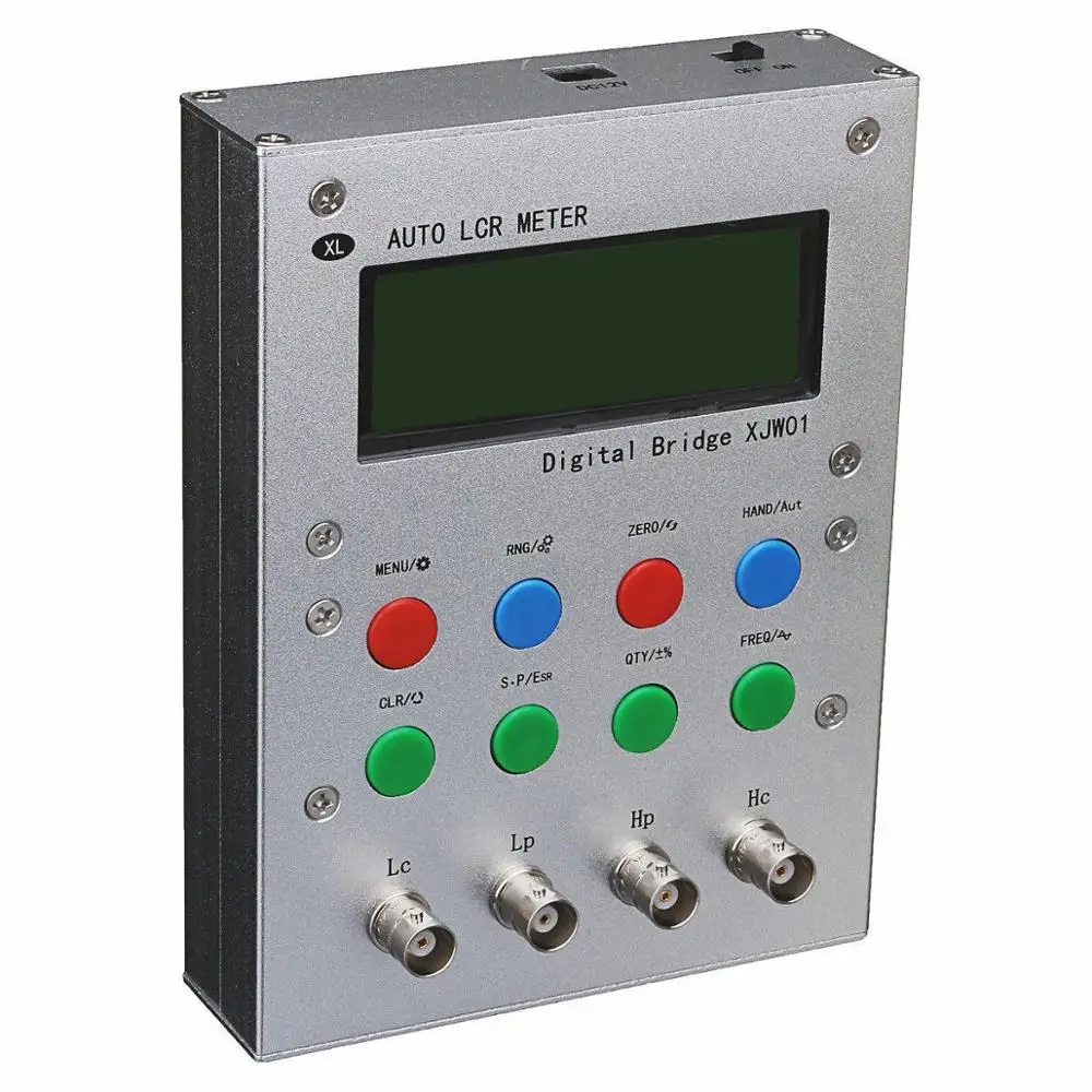 XJW01 digital bridge 0.3% L/CR tester resistance, inductance, capacitance, ESR Meter, finished product. with Metal case