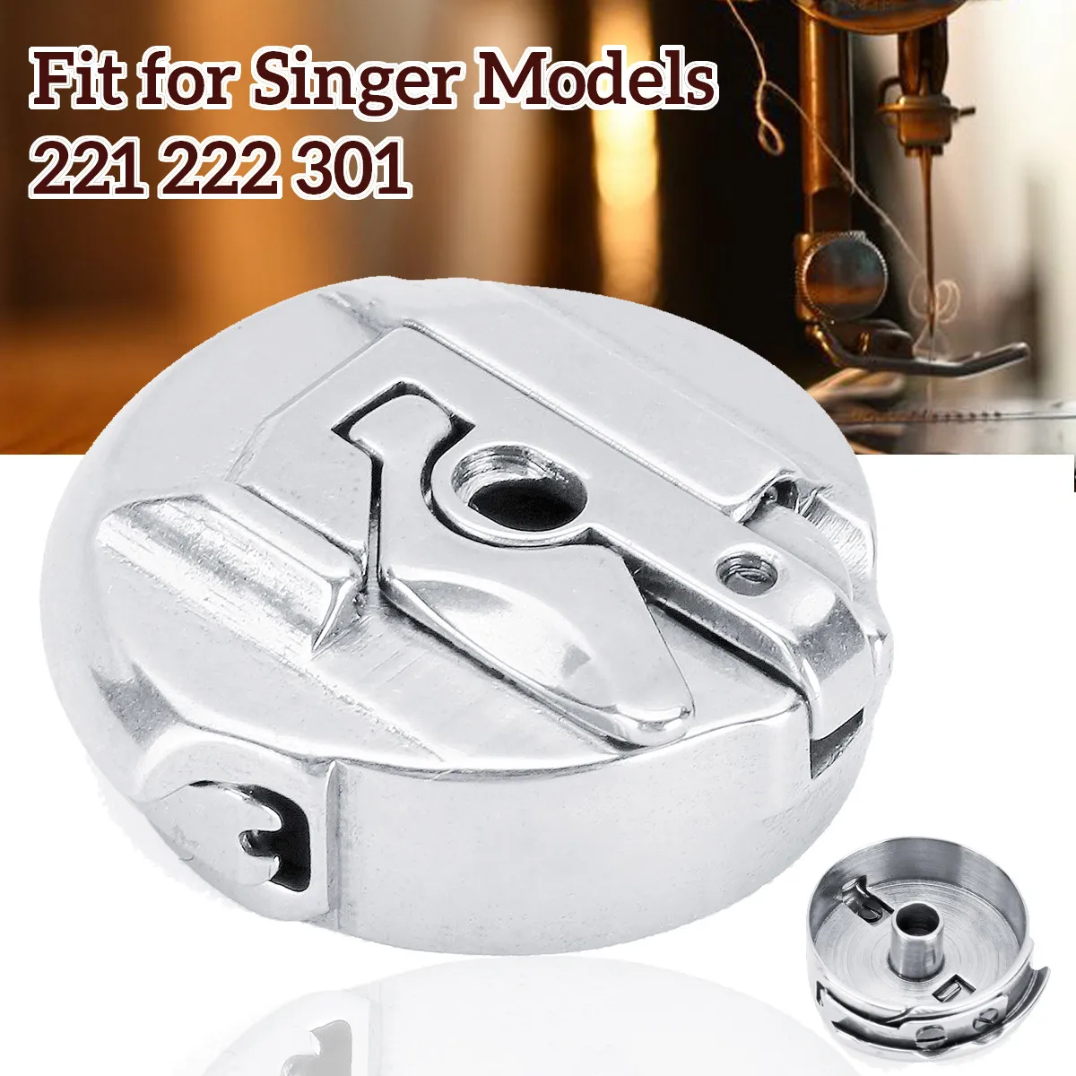 

Steel Bobbin Case #45750 for Singer Feather Weight Model Sewing Machine 221 222 301 for Cross Stitch Thread DIY Sewing