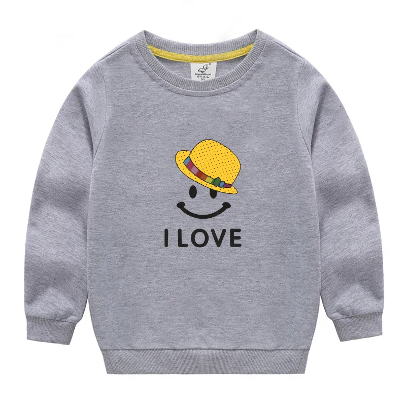 New Arrival Children Clothes Baby Boys Girls Cartoon Cotton Sweatshirt Casual Kids Long Sleeve  T-shirt Retail Knitted Pullovers