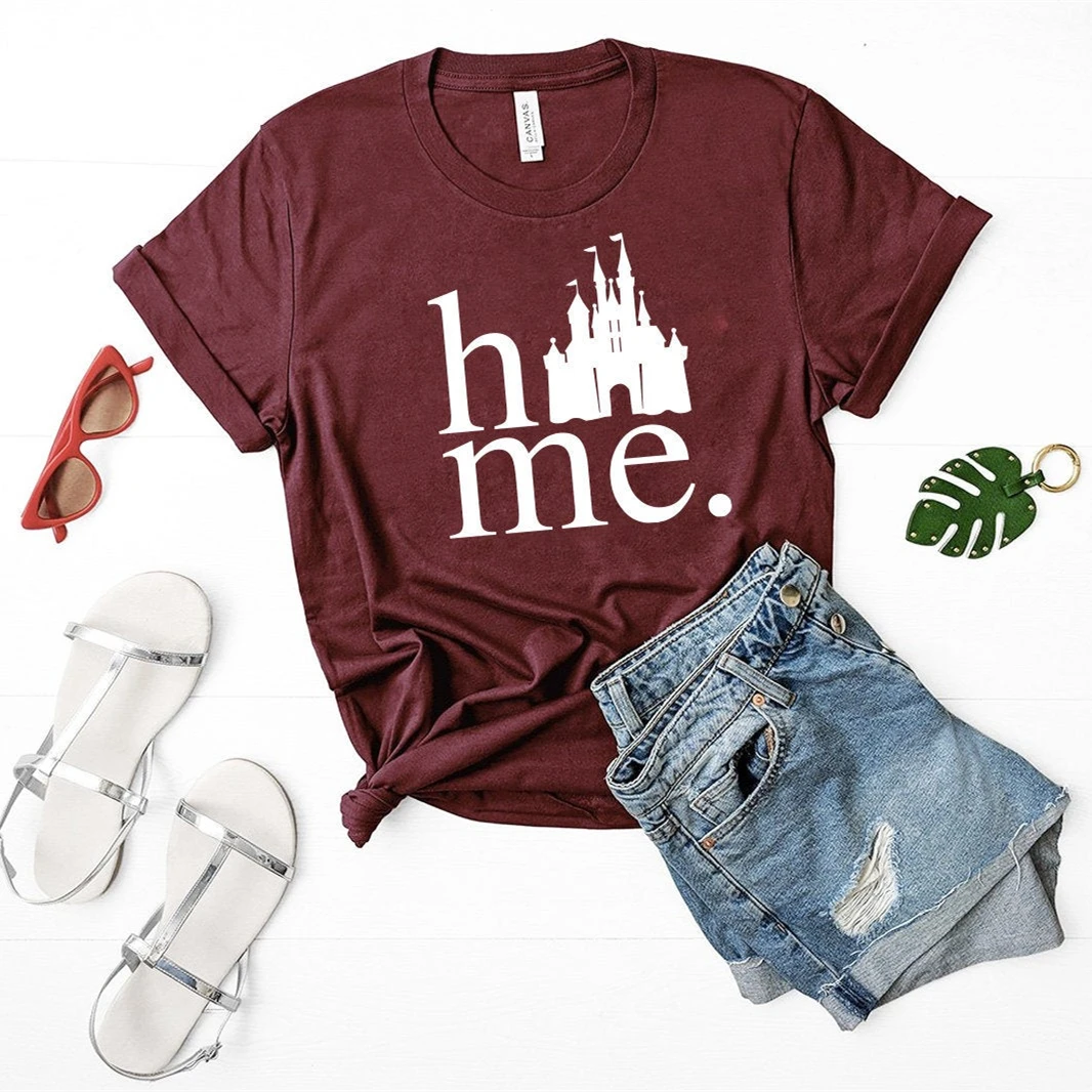 

New Arrival Home Castle T-Shirt Unsex Castle Logo Shirt Cute Matching Couples Tees Family tshirt Tumblr shirts