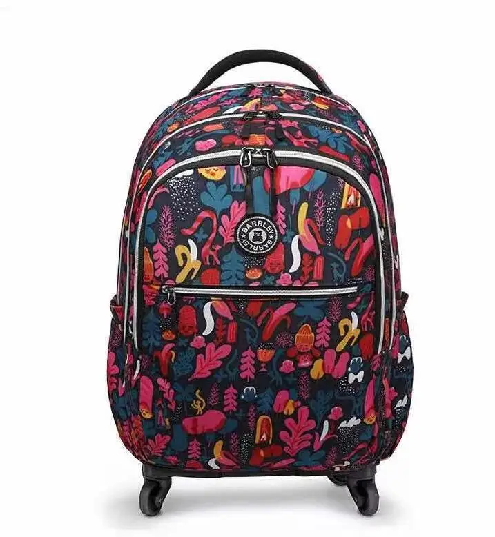 20 Polegada mochila de rolamento sobre rodas saco de viagem feminino saco de bagagem de rolamento sobre rodas carryon saco de bagagem de mão sacos de rodas