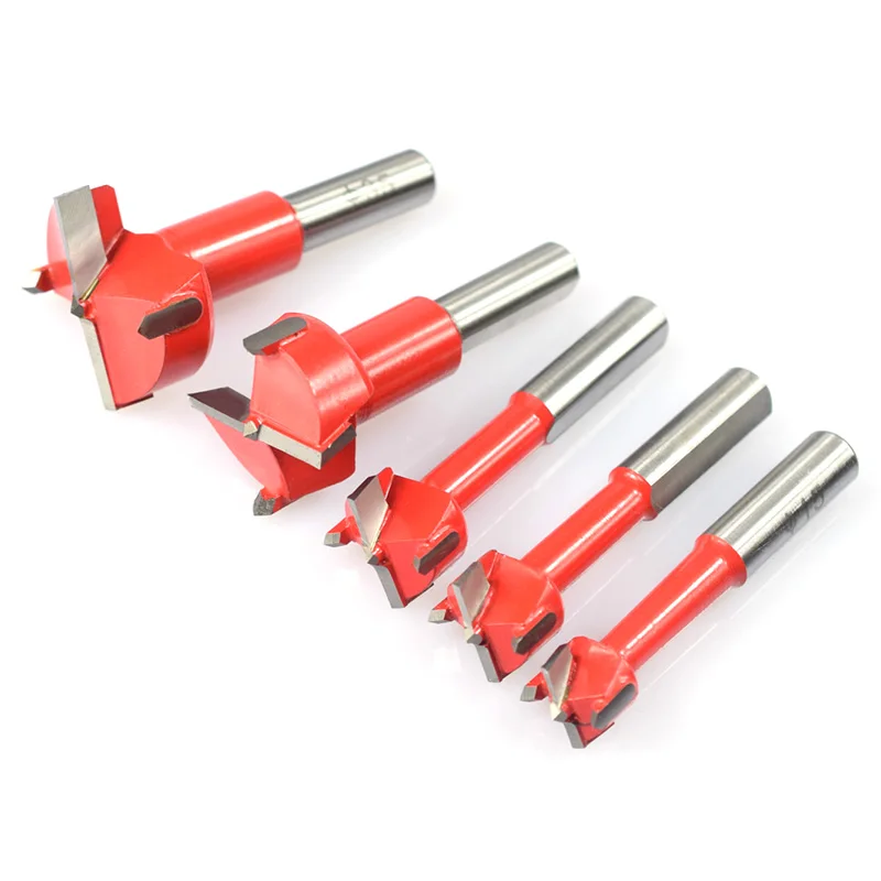 Forstner Drill Bit 4 Flutes Carbide Wood Router Bit 15-35mm Hole Saw Cutter 70mm Core Drill Bits Woodworking Cutter Tools