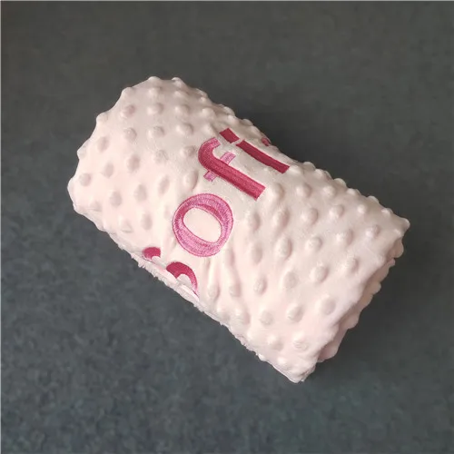 Gepersonaliseerde babydeken met naam voor pasgeboren jongens en meisjes Aangepaste Minky Fleece peuter wieg kinderwagen deken verjaardagscadeau