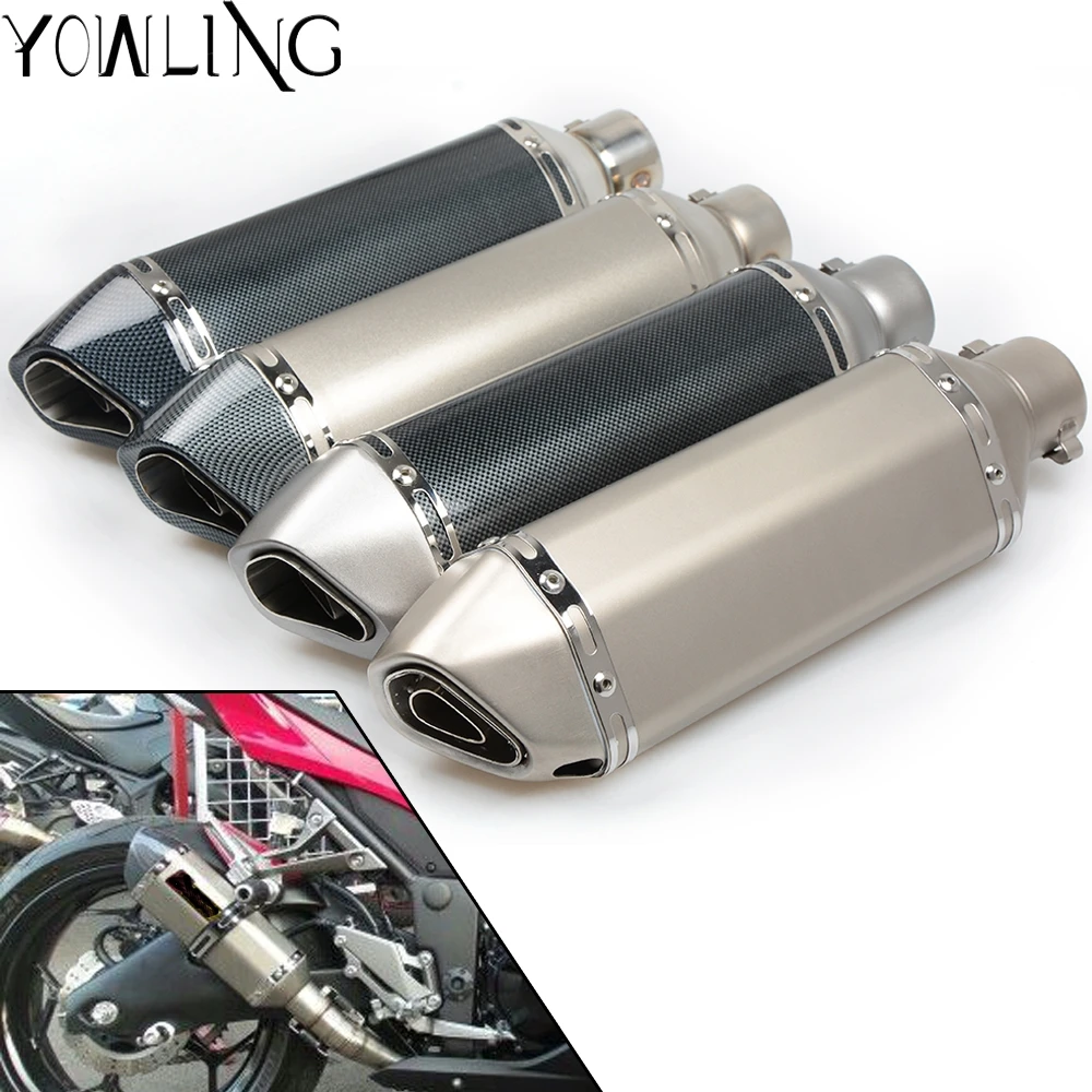 

36-51mm universal motorcycle exhaust muffler exhaust Motorbike for Exhaust Pipe Slip-On z800 cbr300r Z1000 GSXR1000 MT-01 MT-10