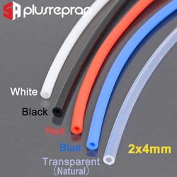 1 Meter 2x4mm ID 2mm OD 4mm PTFE Bowden Tube for 3D Printer Parts Pipe Remote  J-head 1.75mm Filament Guide Tube