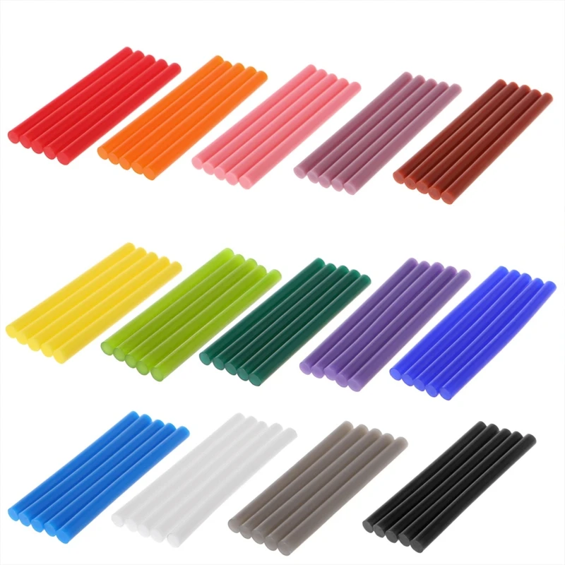 5pcs Hot Melt Colorful 7x100mm Adhesive For DIY Craft Toy Repair Tool