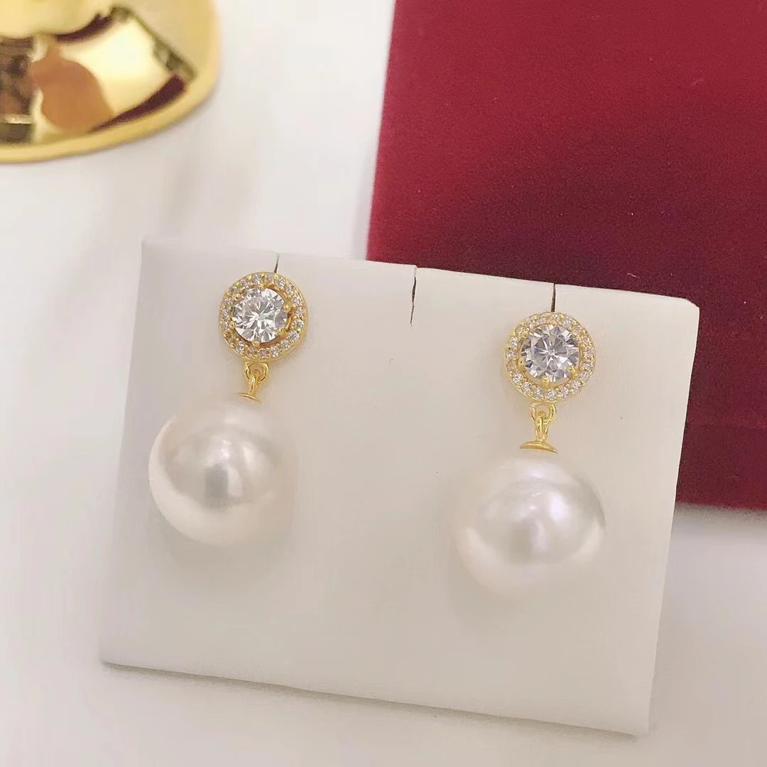 

NEW Style 925 Sterling Silver Earrings Findings Settings Base Mountings Parts Mounts for Coral Pearls Agate Crystal Stones Beads
