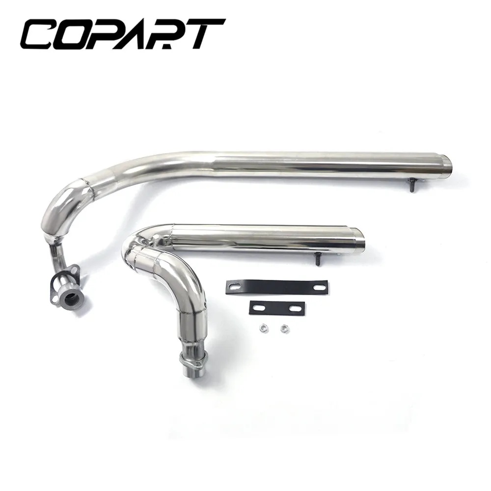 Motorfiets Volledige Uitlaat Uitlaatsysteem Pijp Slepen Leidingen Kit Dempers Voor Yamaha Drag Star V-star 650 XVS 650 DS650 XVS400 650A